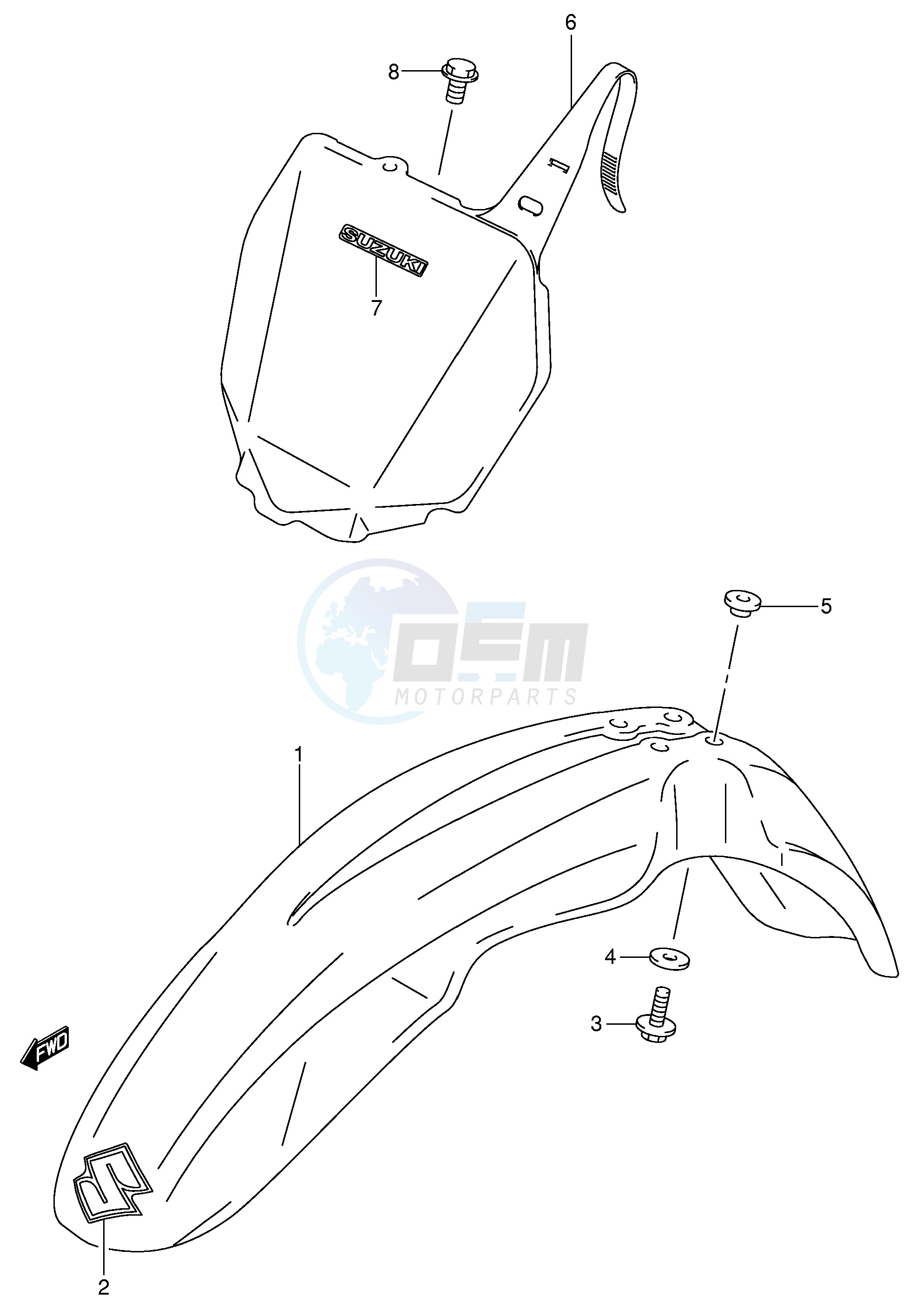 FRONT FENDER (MODEL K4 K5 K6) image