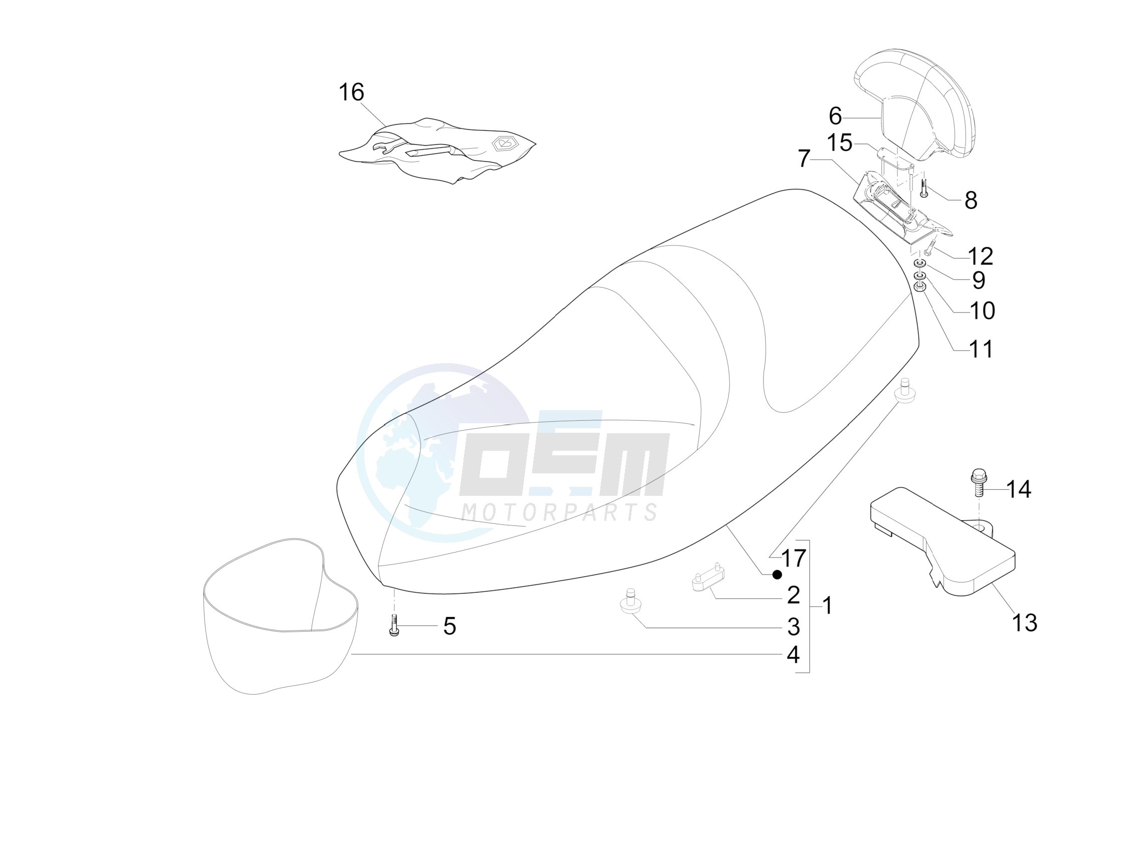 Saddle seats - Tool roll image