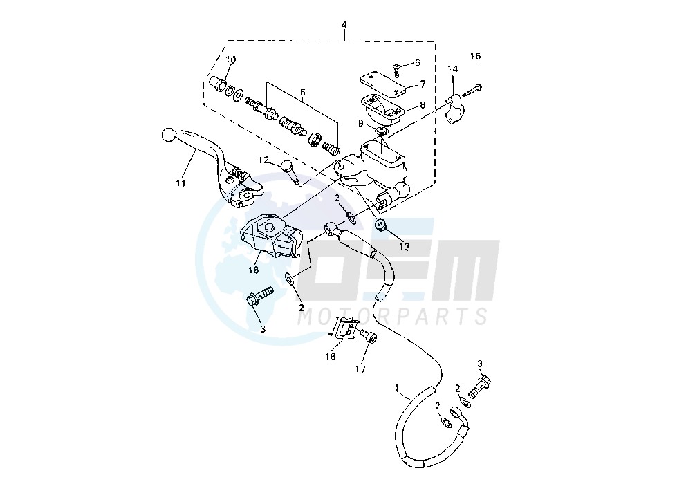 FRONT MASTER CYLINDER blueprint