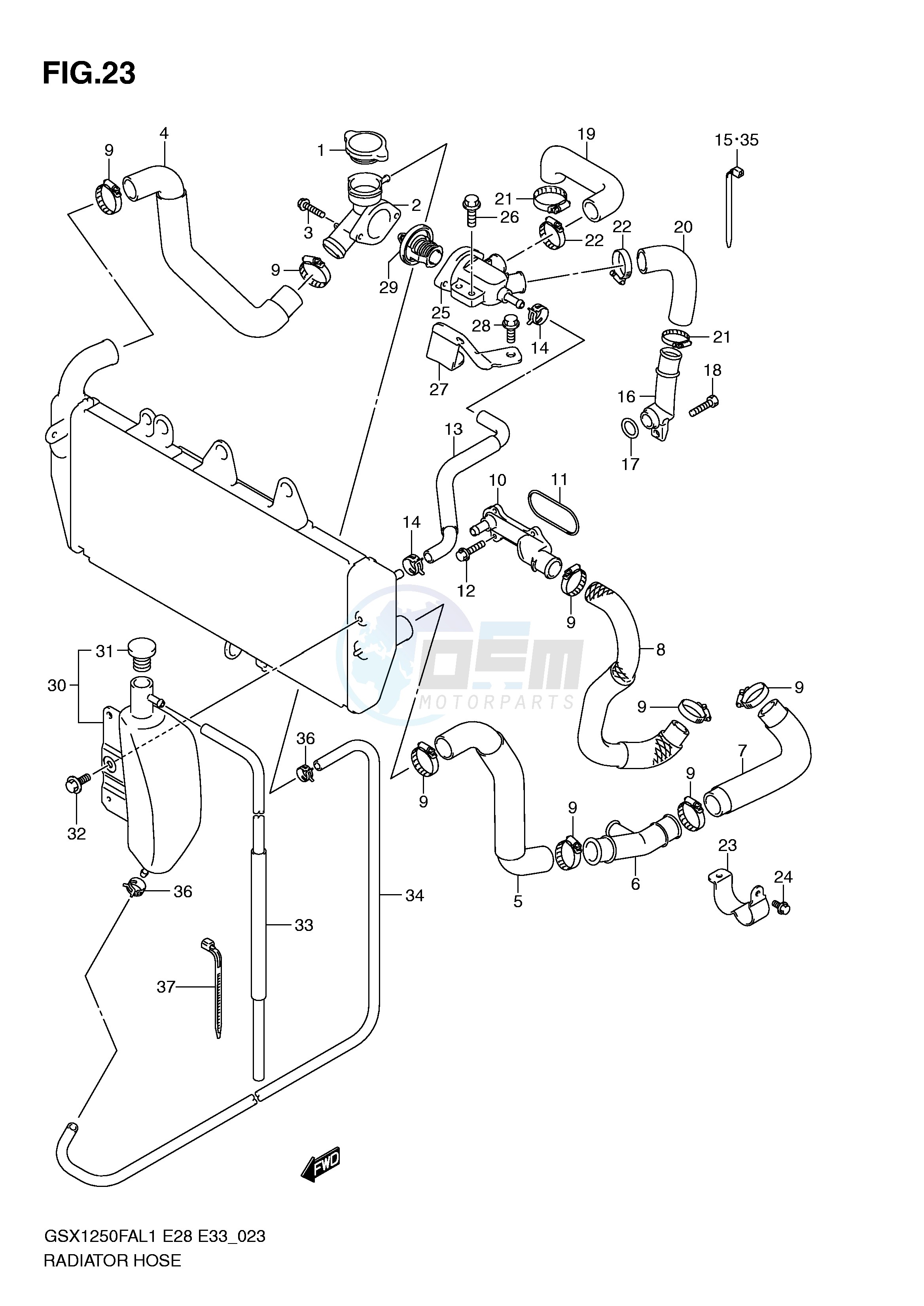 RADIATOR HOSE image