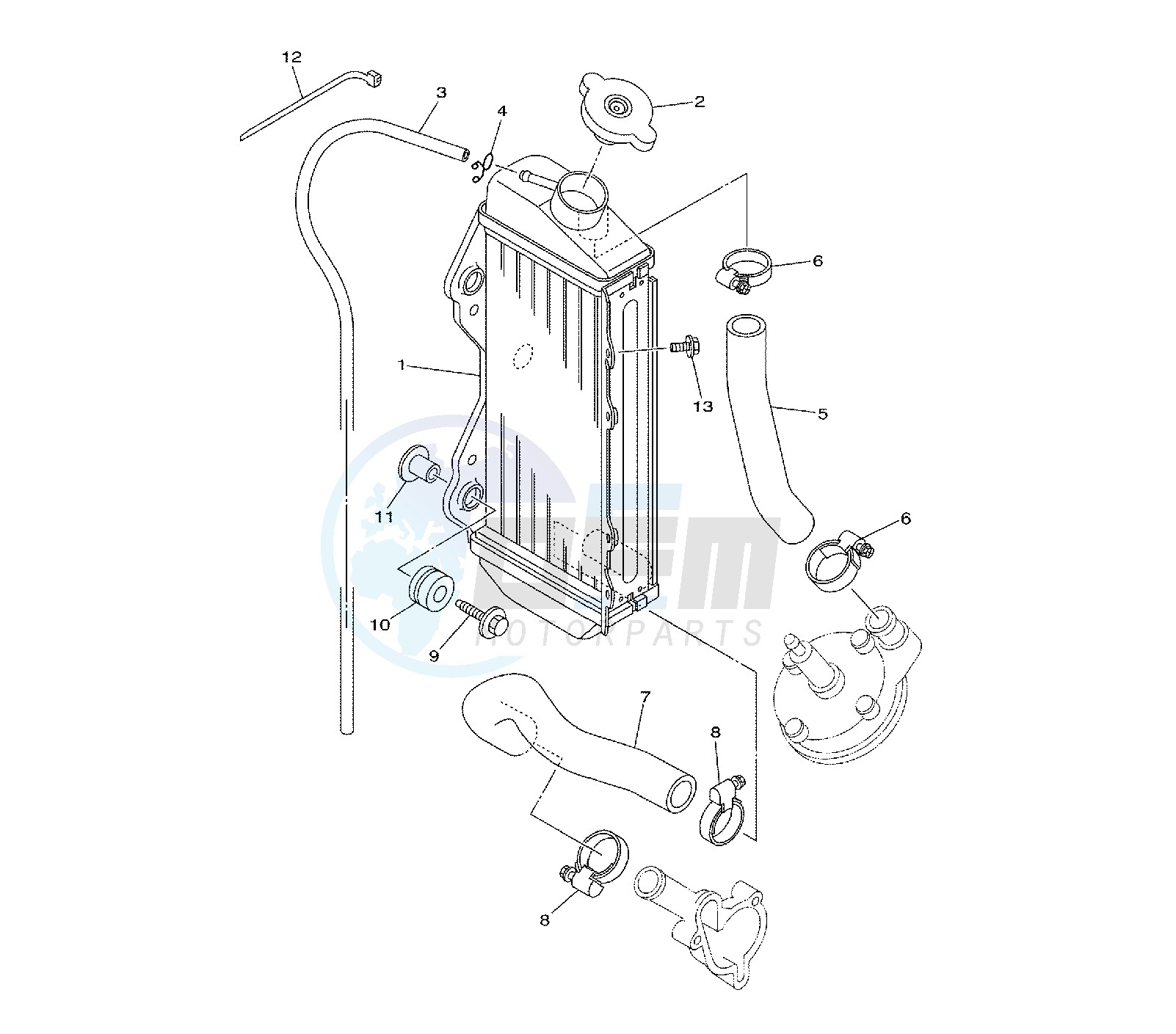 RADIATOR AND HOSE image