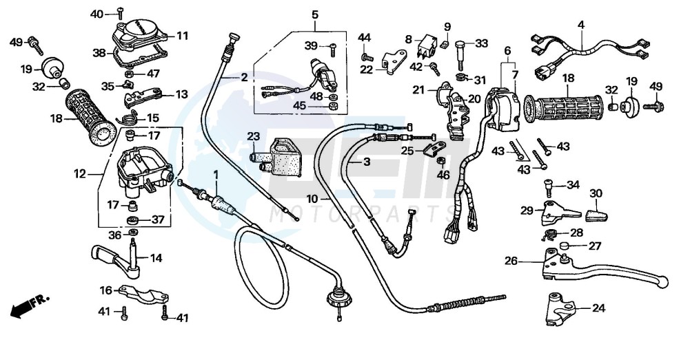 HANDLE LEVER/SWITCH/CABLE ('05) blueprint