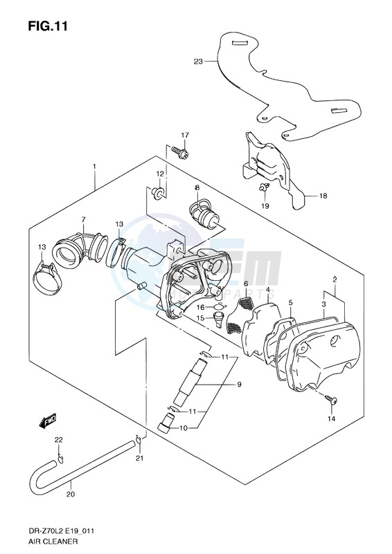 AIR CLEANER blueprint