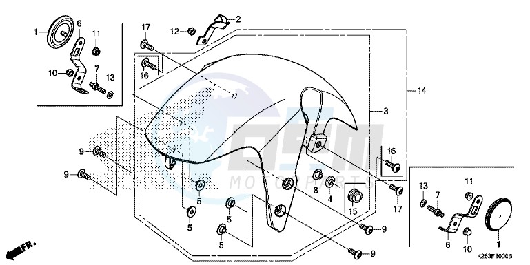 FRONT FENDER image