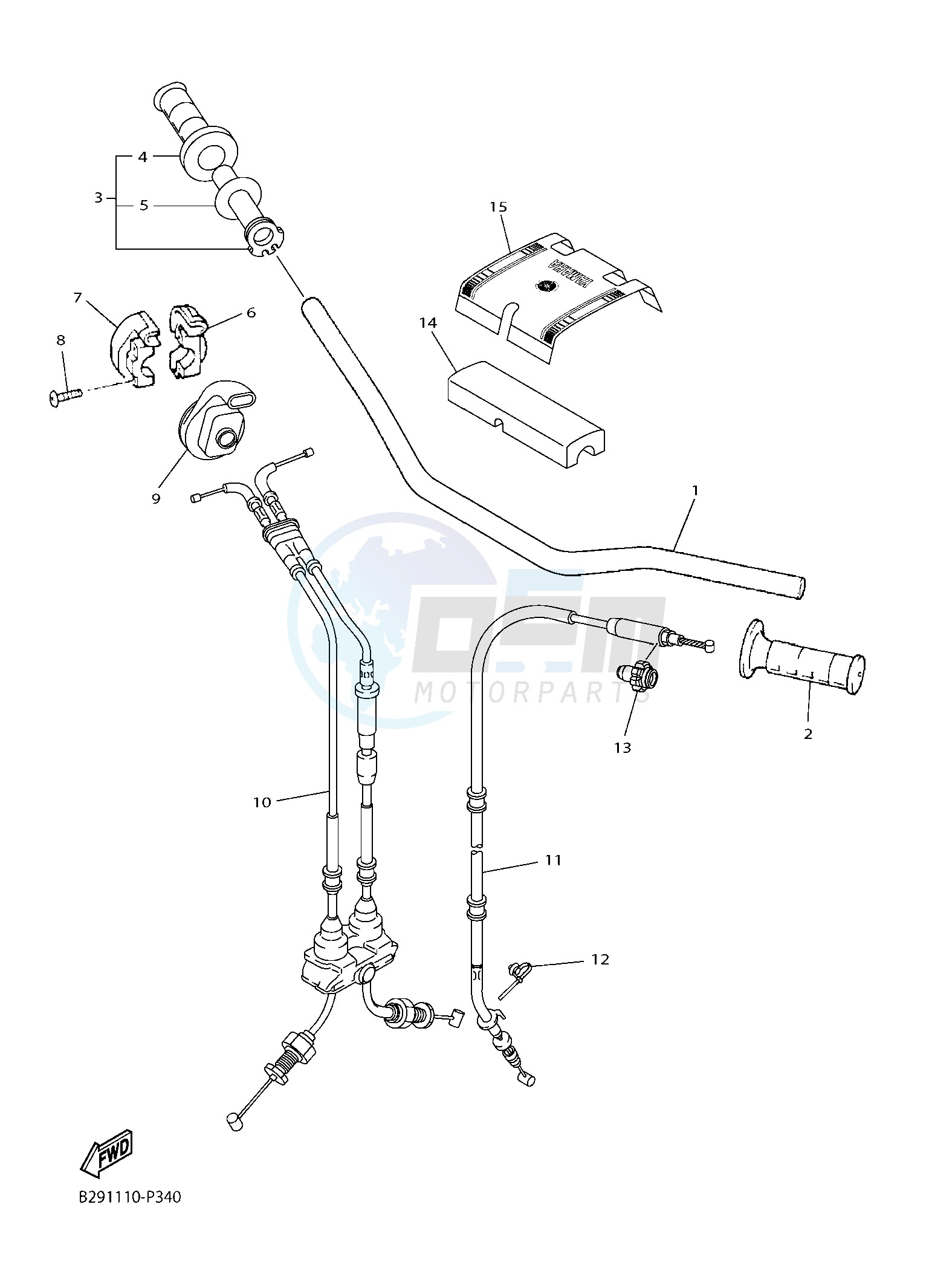 STEERING HANDLE & CABLE image