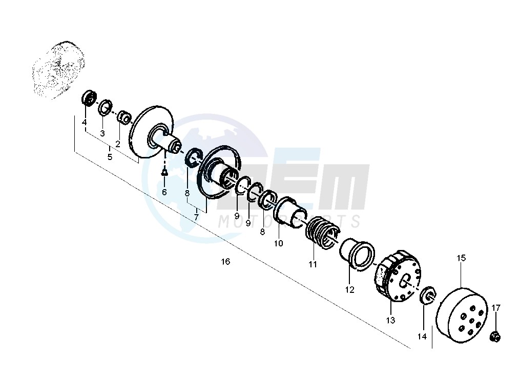 Driven pulley image