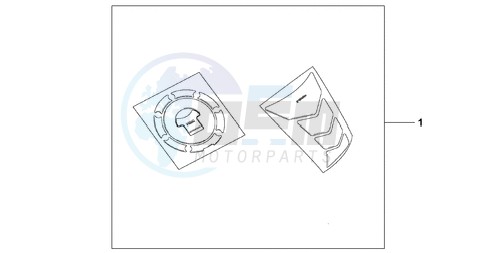 TANKPAD / FUEL LID COVER blueprint