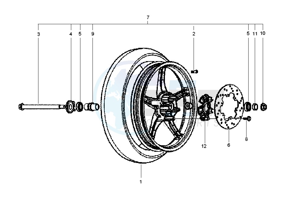 Front wheel image