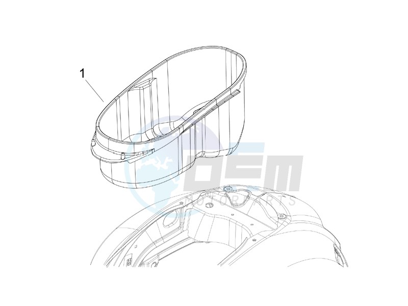 Helmet housing - Undersaddle blueprint