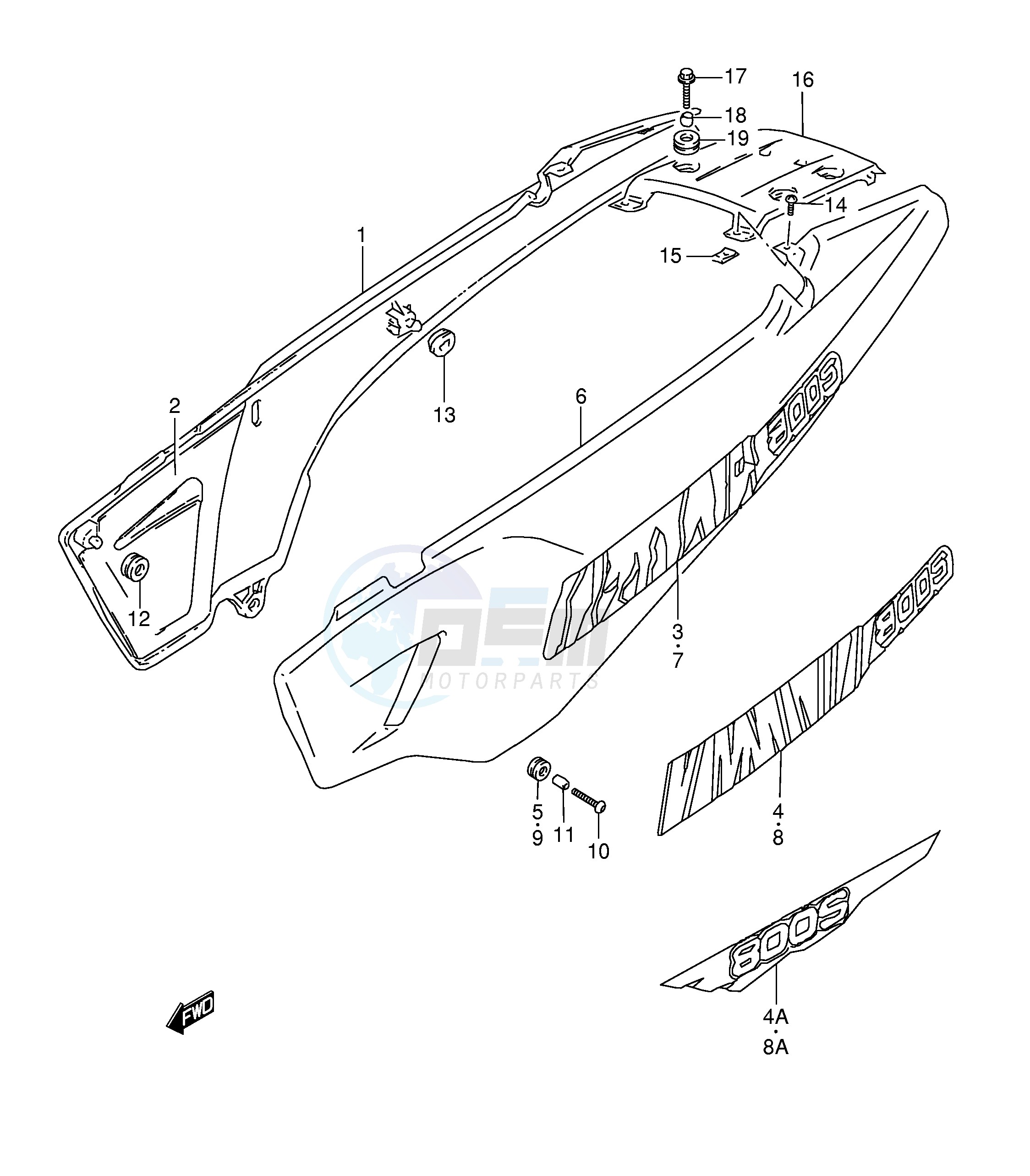 FRAME COVER (MODEL R S T) image