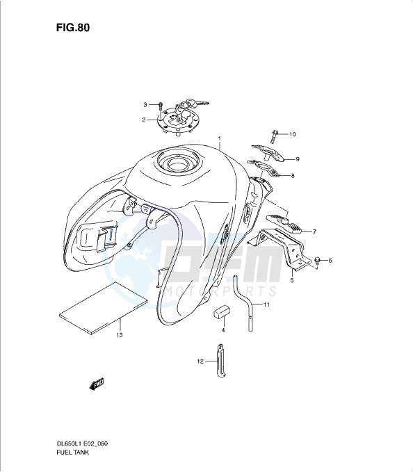 FUEL TANK (DL650UEL1 E19) blueprint