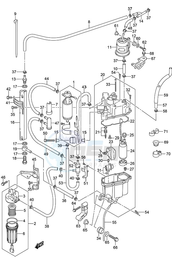 Fuel Pump/Fuel Vapor Separator blueprint