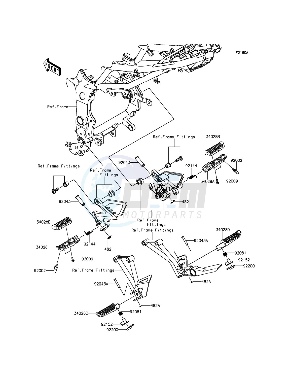 Footrests blueprint