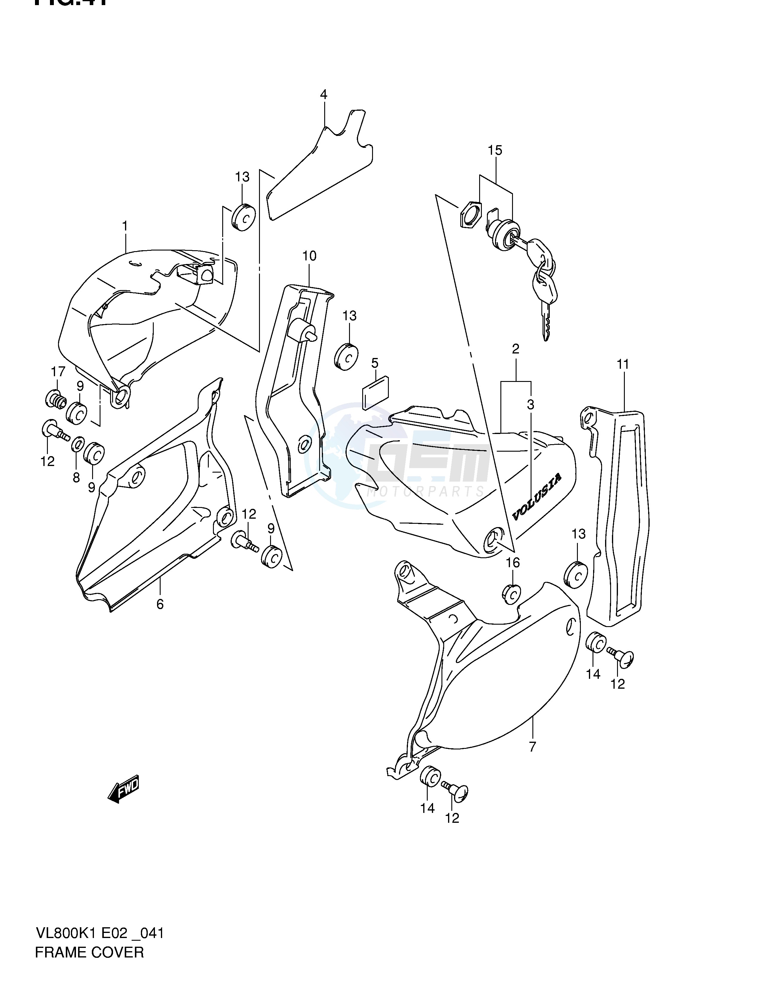 FRAME COVER (MODEL K1) image