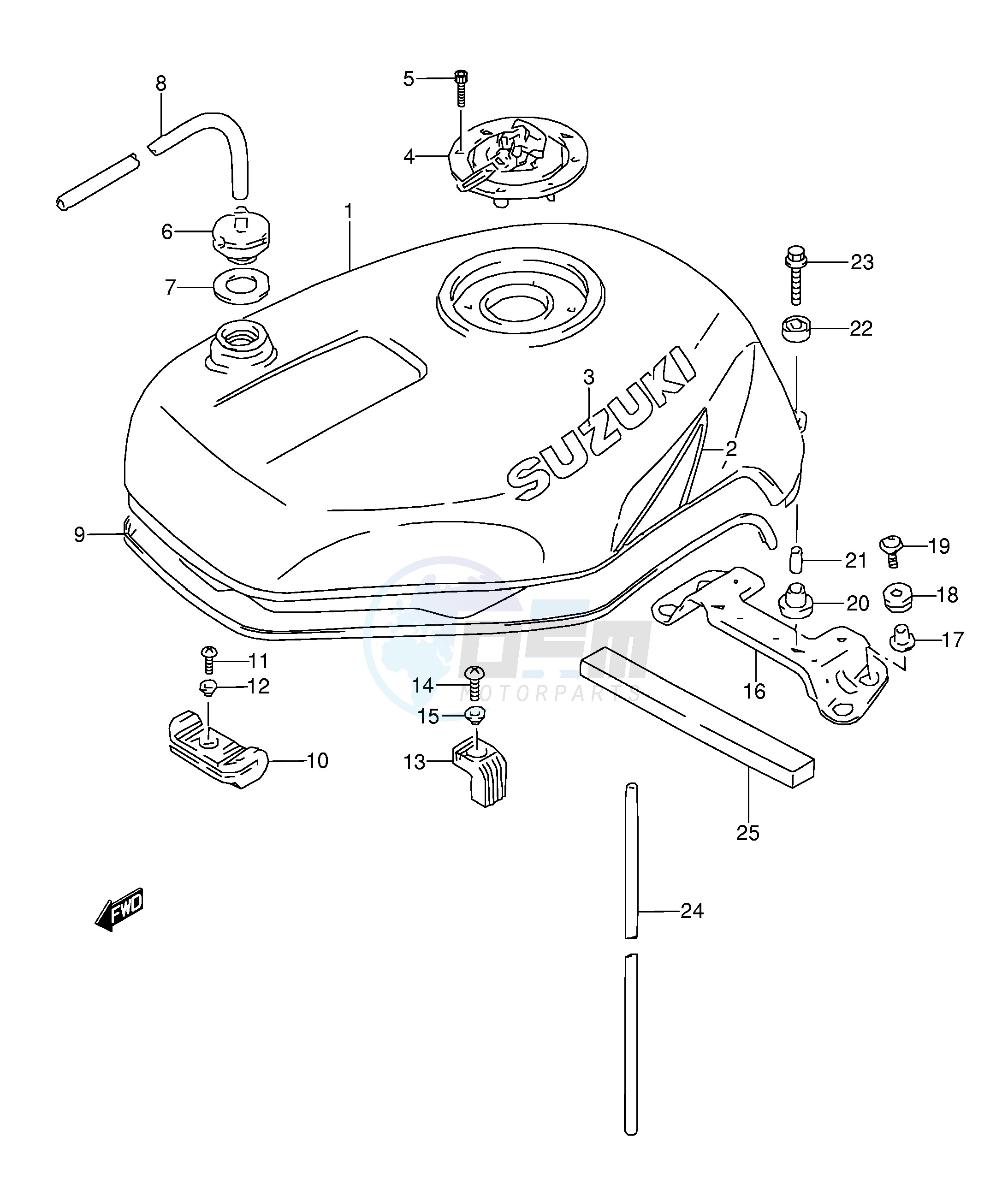 FUEL TANK (MODEL V W) image