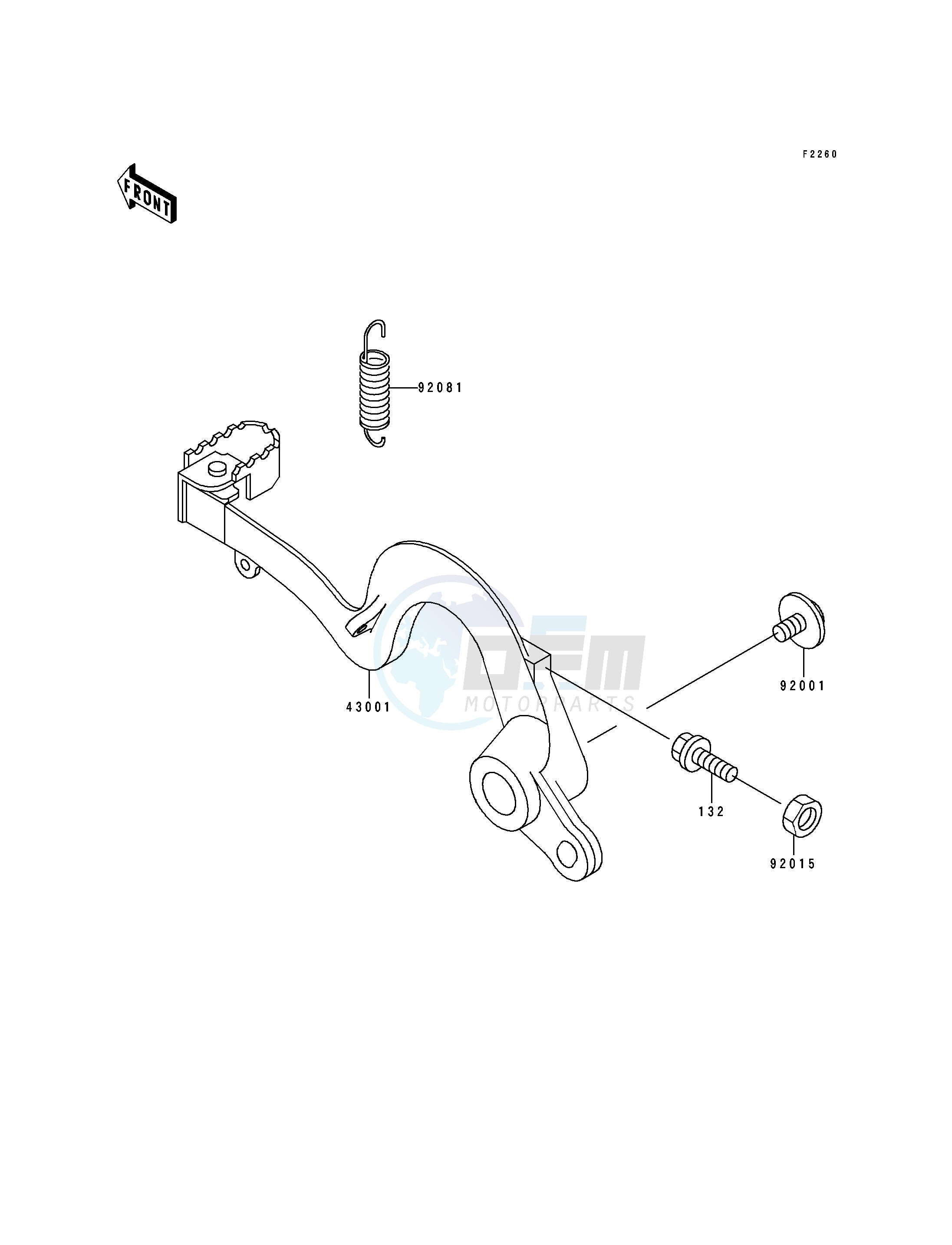 BRAKE PEDAL image