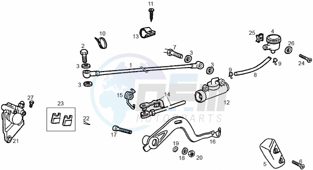 Braking system, rear (Positions) blueprint