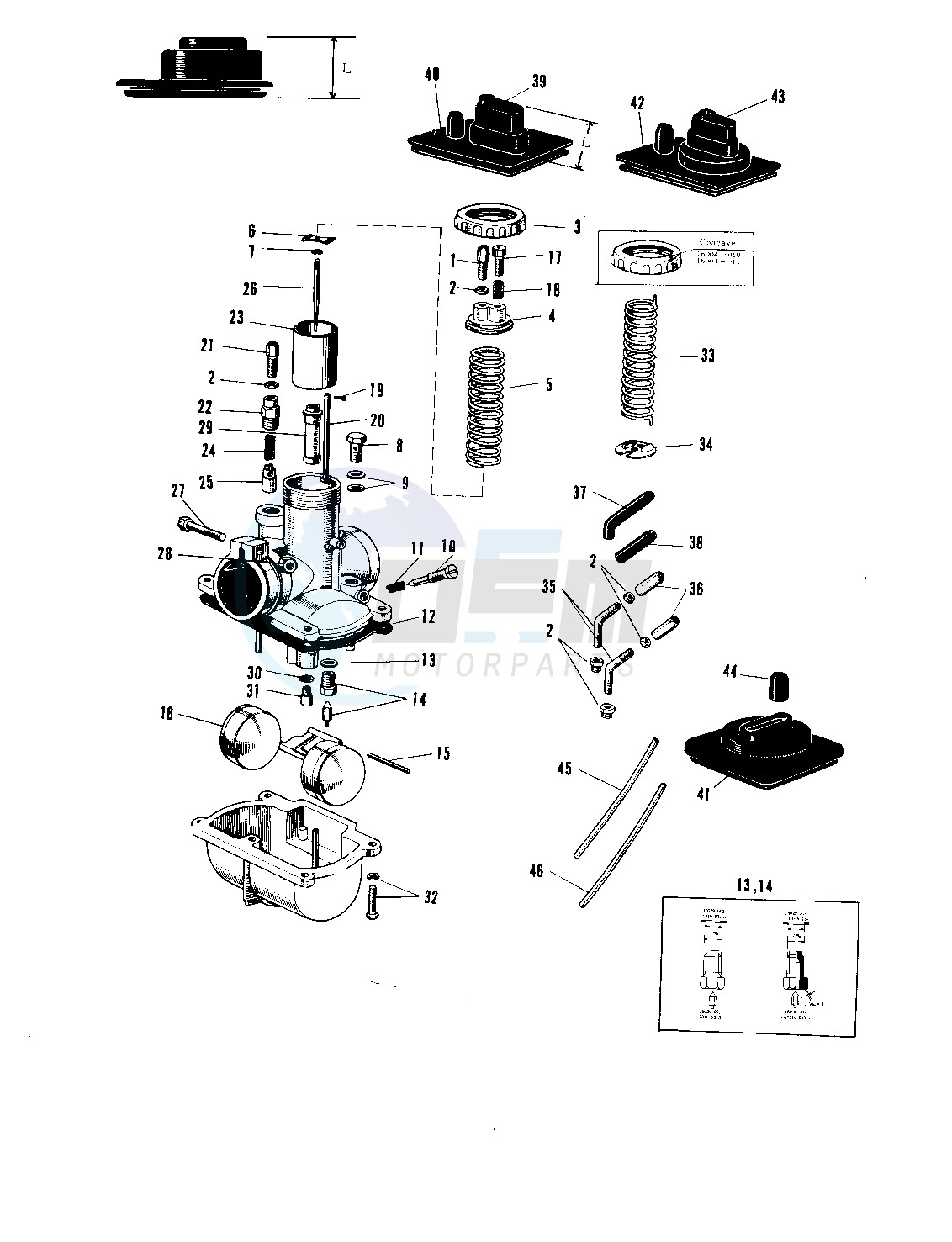 CARBURETOR VM22SC, VM26SC blueprint