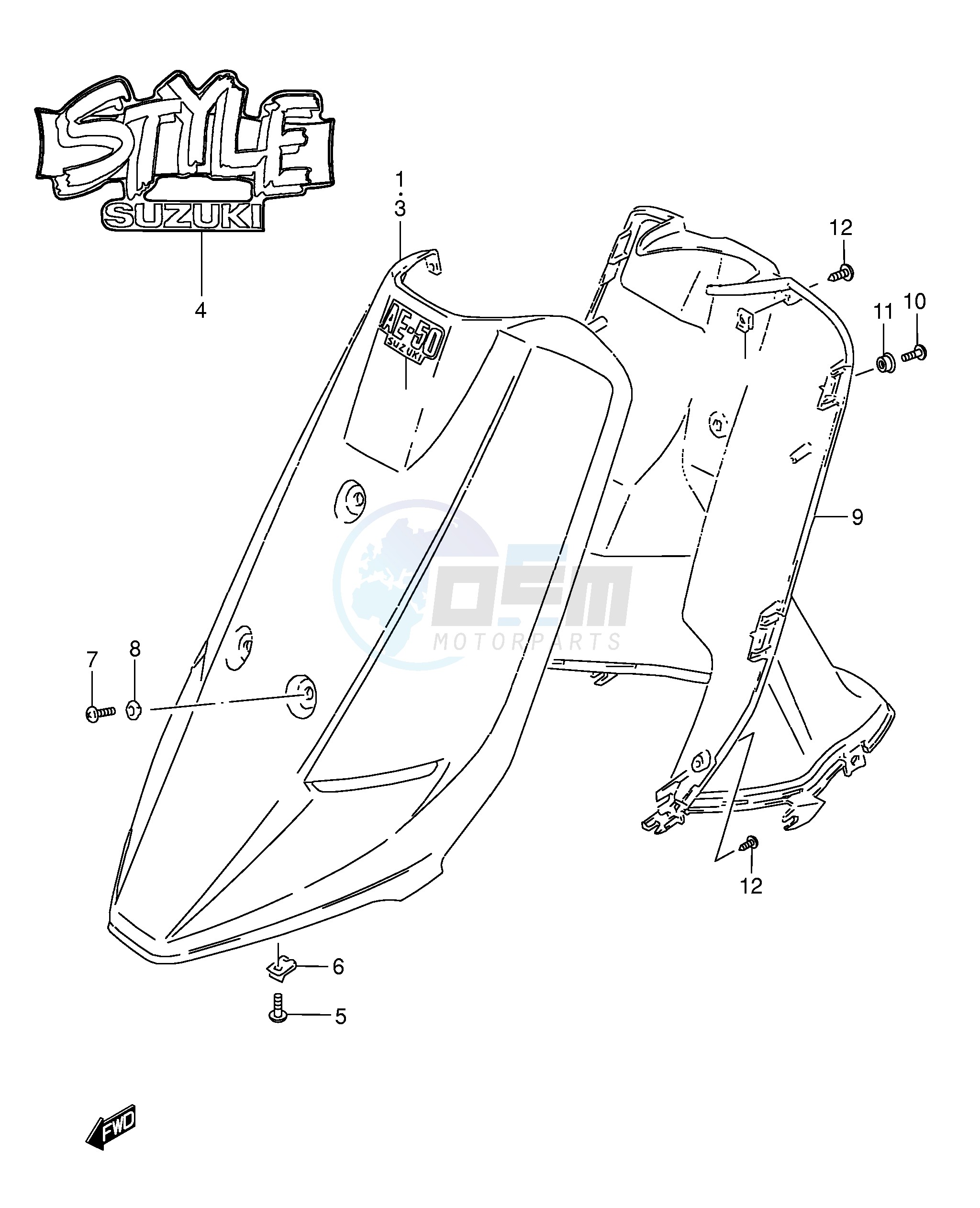 LEG SHIELD (MODEL L M) blueprint