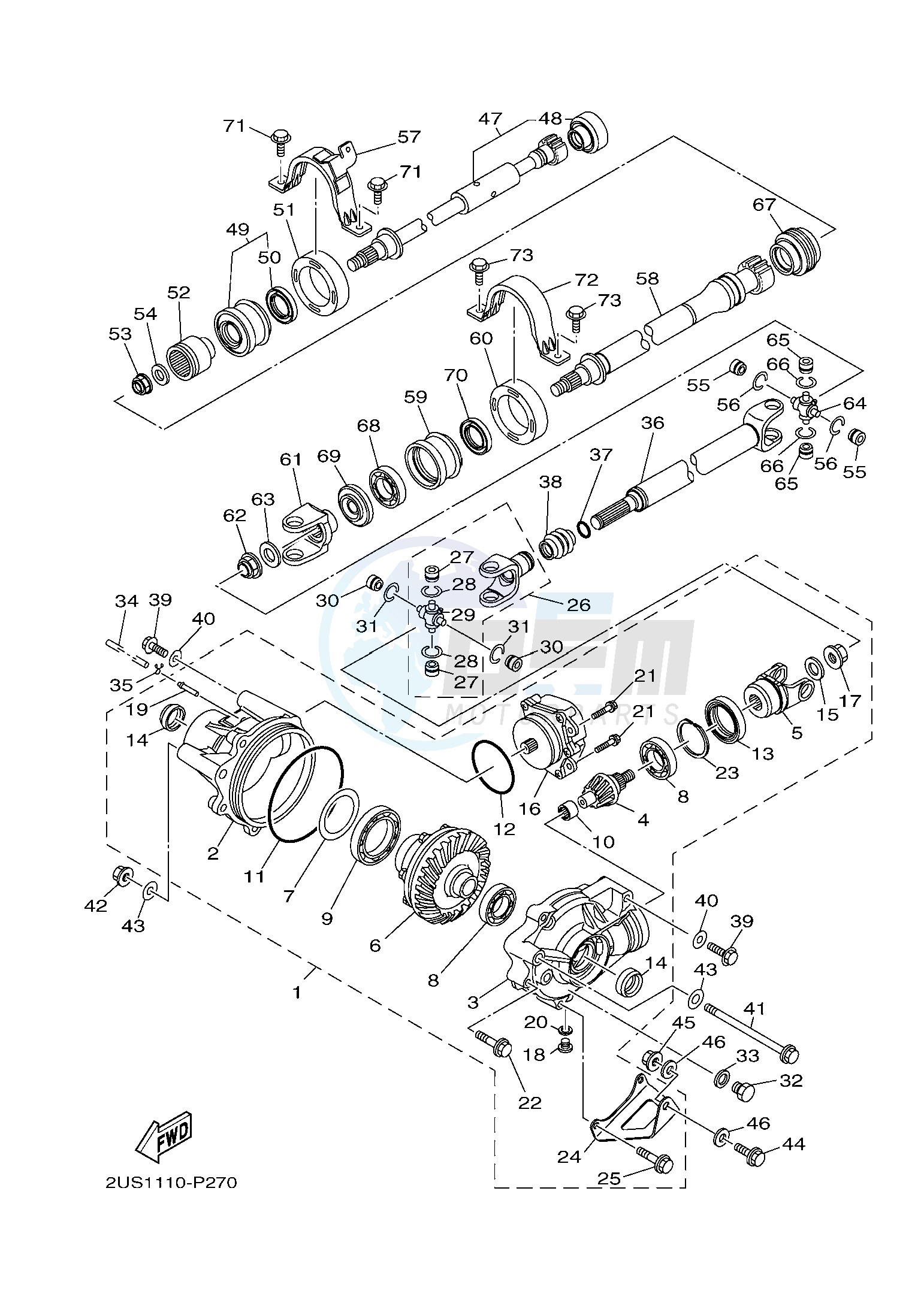 FRONT DIFFERENTIAL blueprint