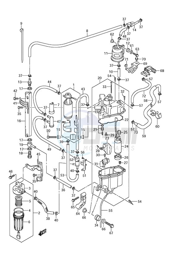 Fuel Pump/Fuel Vapor Separator blueprint