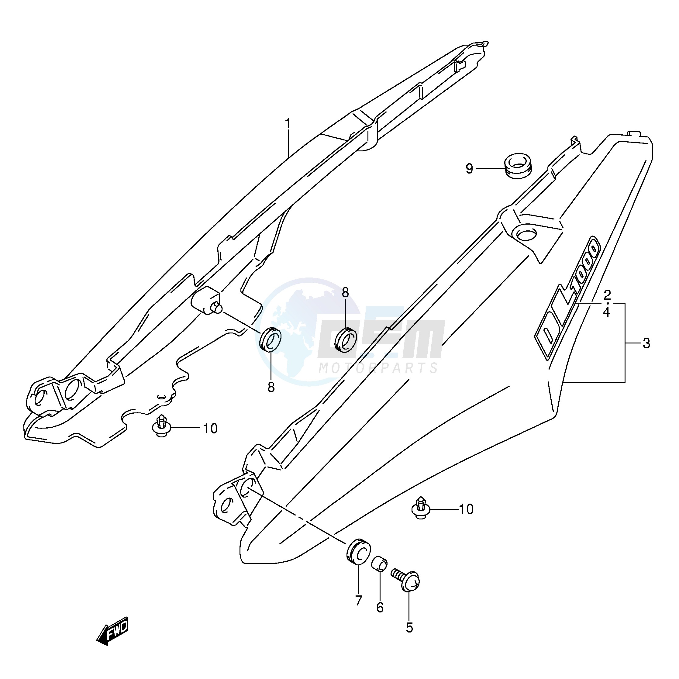 SEAT TAIL COVER (MODEL K3) image