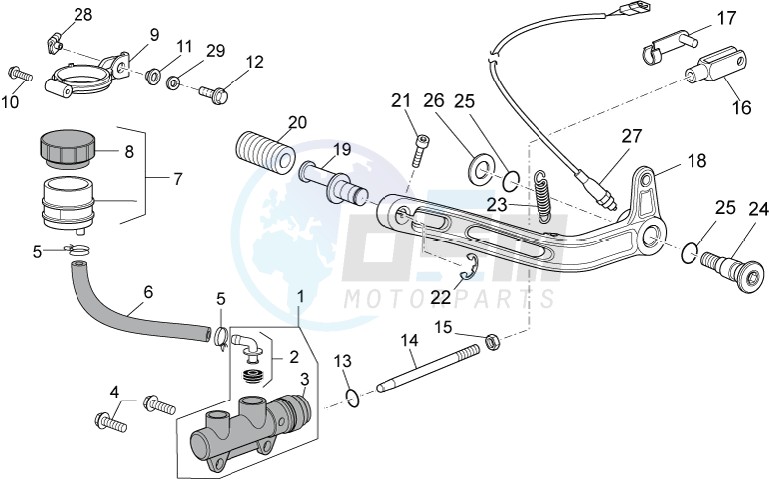 Rear master cylinder image