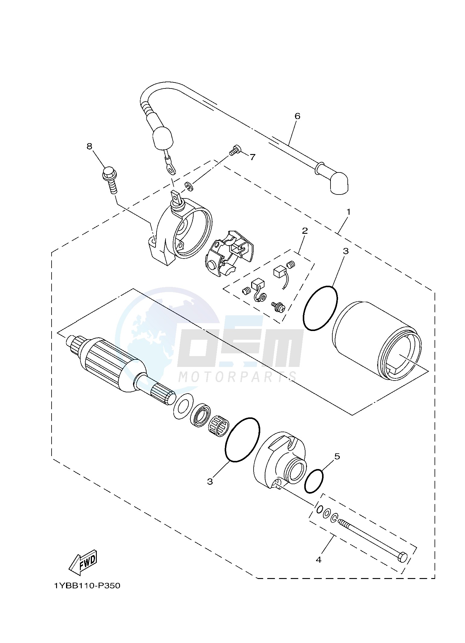 STARTING MOTOR image