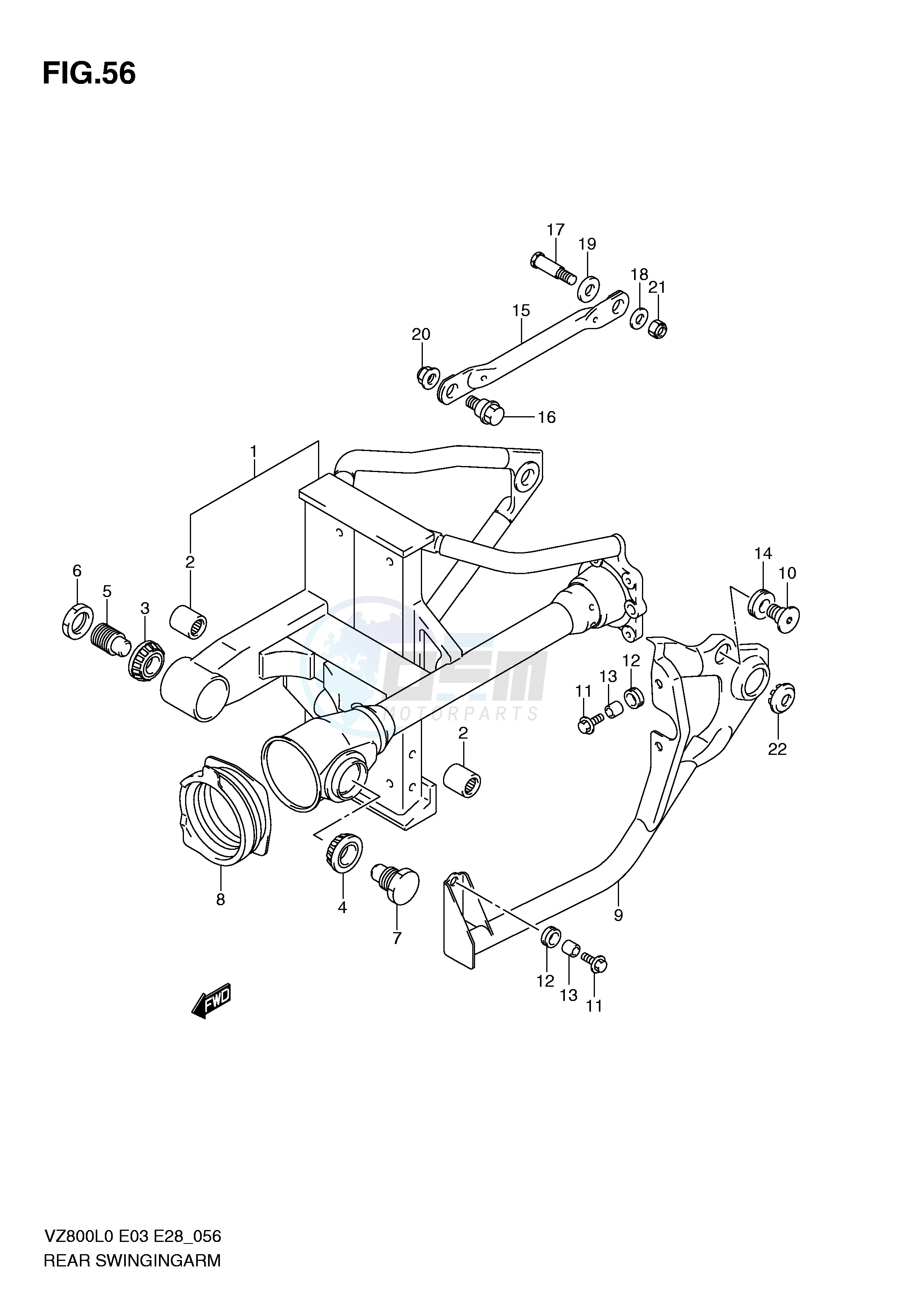 REAR SWINGING ARM image