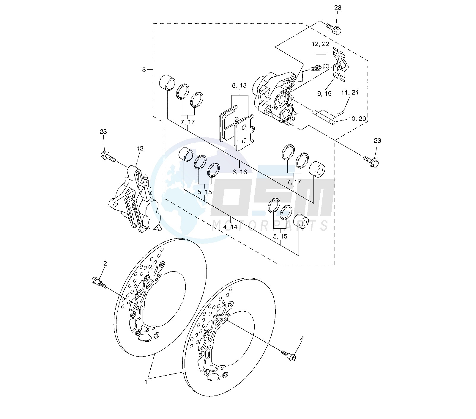 FRONT BRAKE CALIPER image