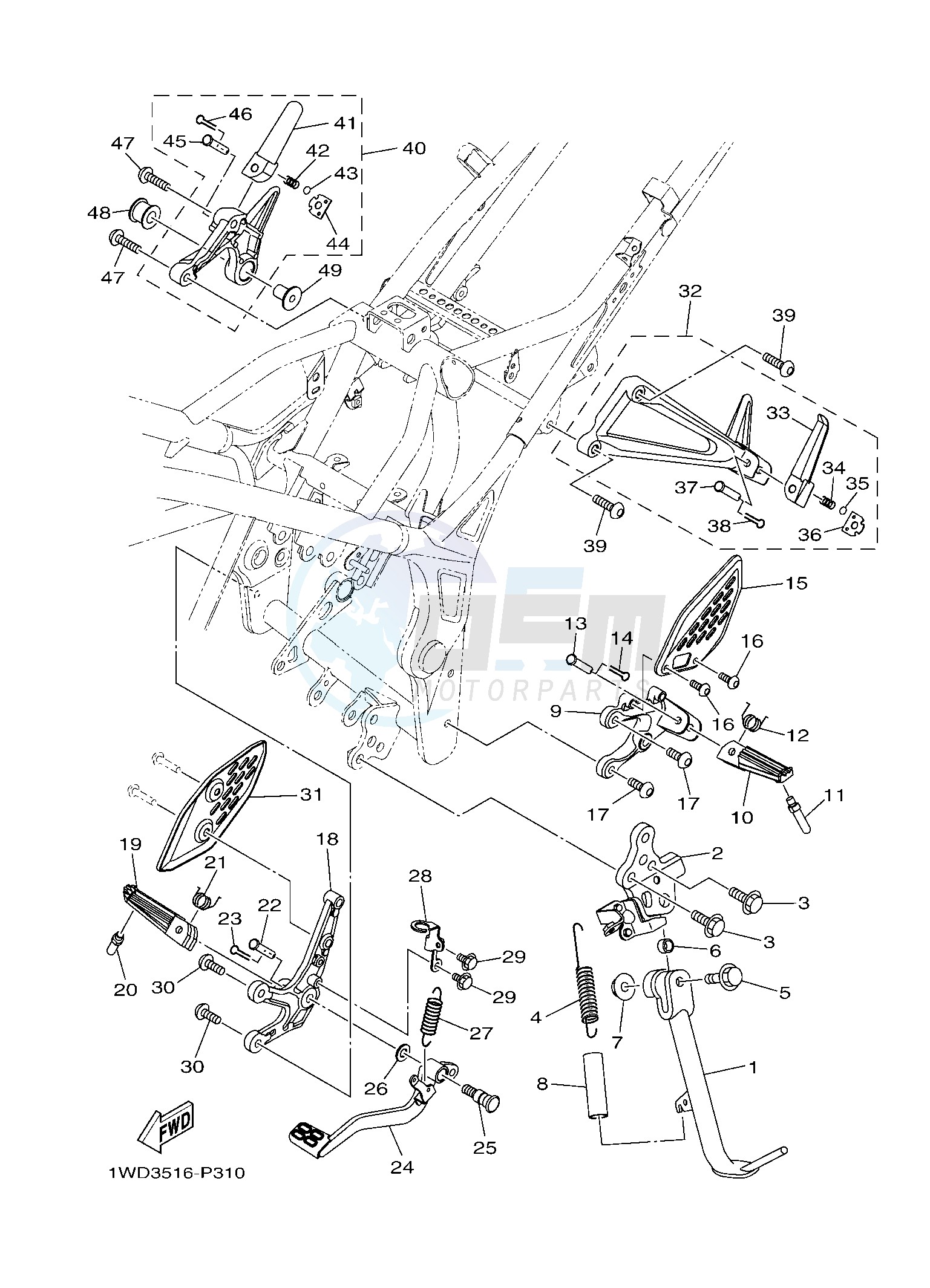 STAND & FOOTREST image