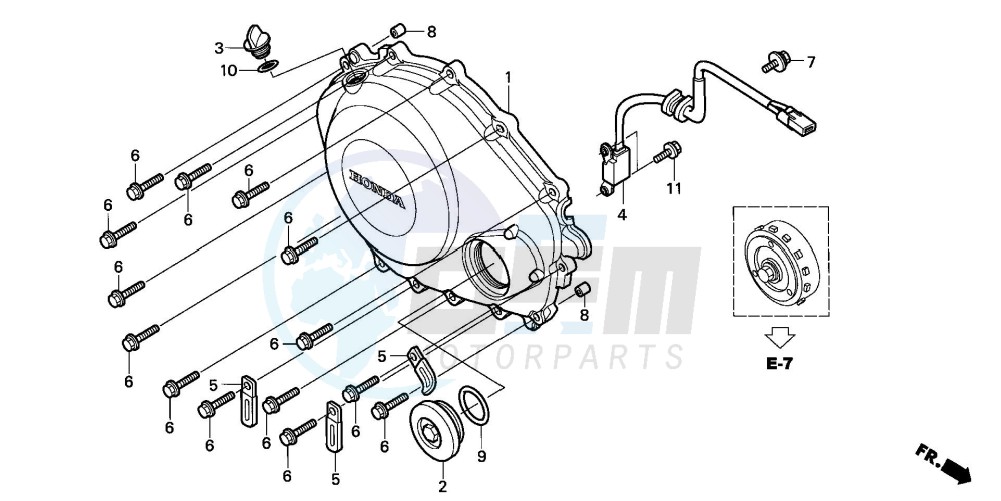 RIGHT CRANKCASE COVER image