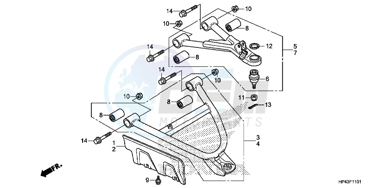 FRONT ARM (4WD) image