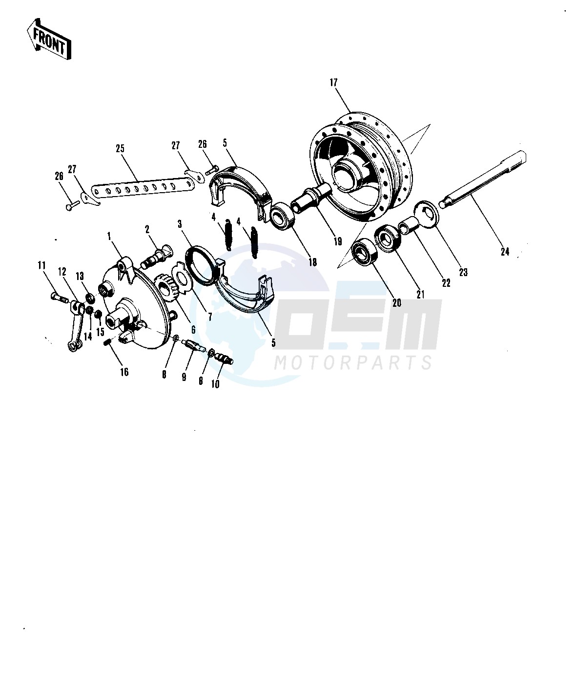 FRONT HUB_BRAKE -- G31M-A- - blueprint