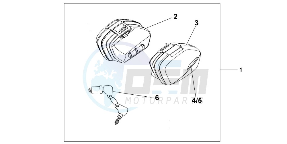 STANDARD PANNIER SET - INTERSTELLAR BLACK MET image