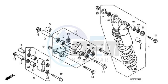 REAR CUSHION blueprint