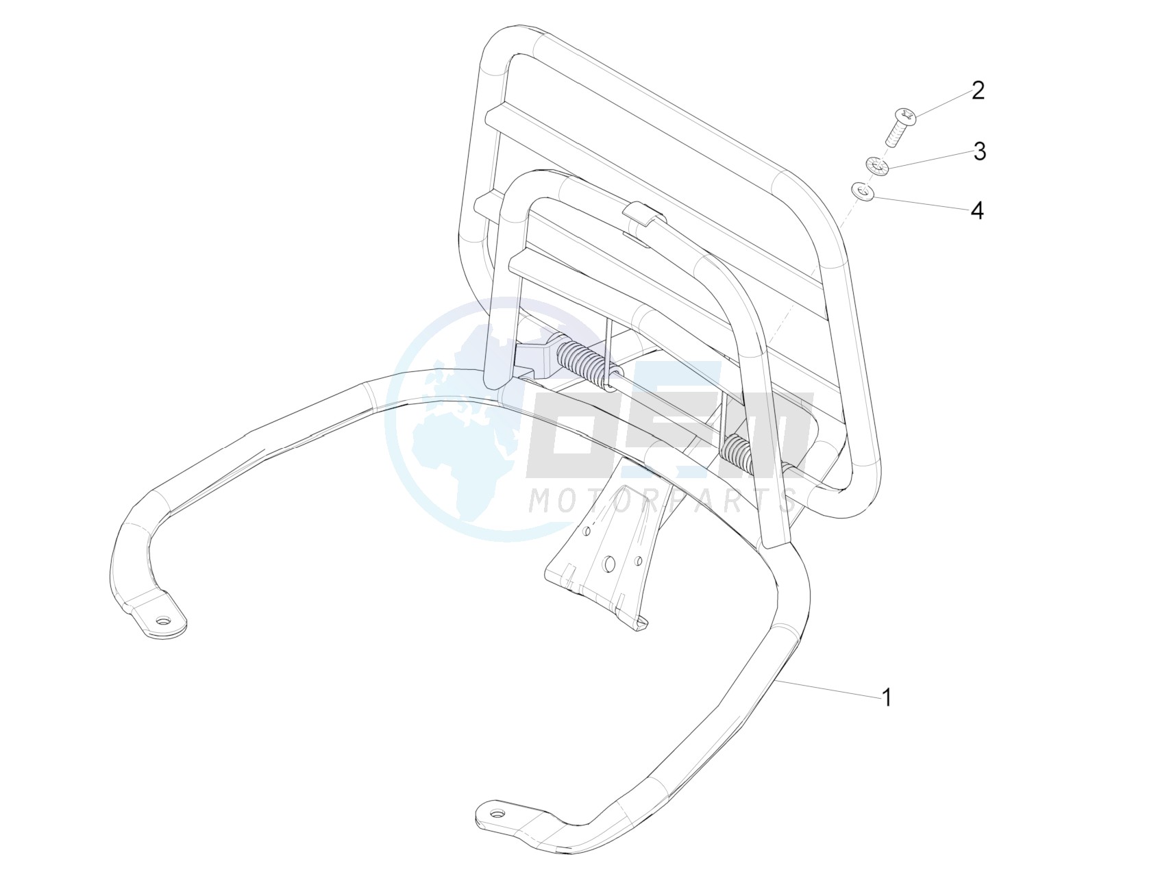 Rear luggage rack image