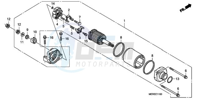 STARTING MOTOR image