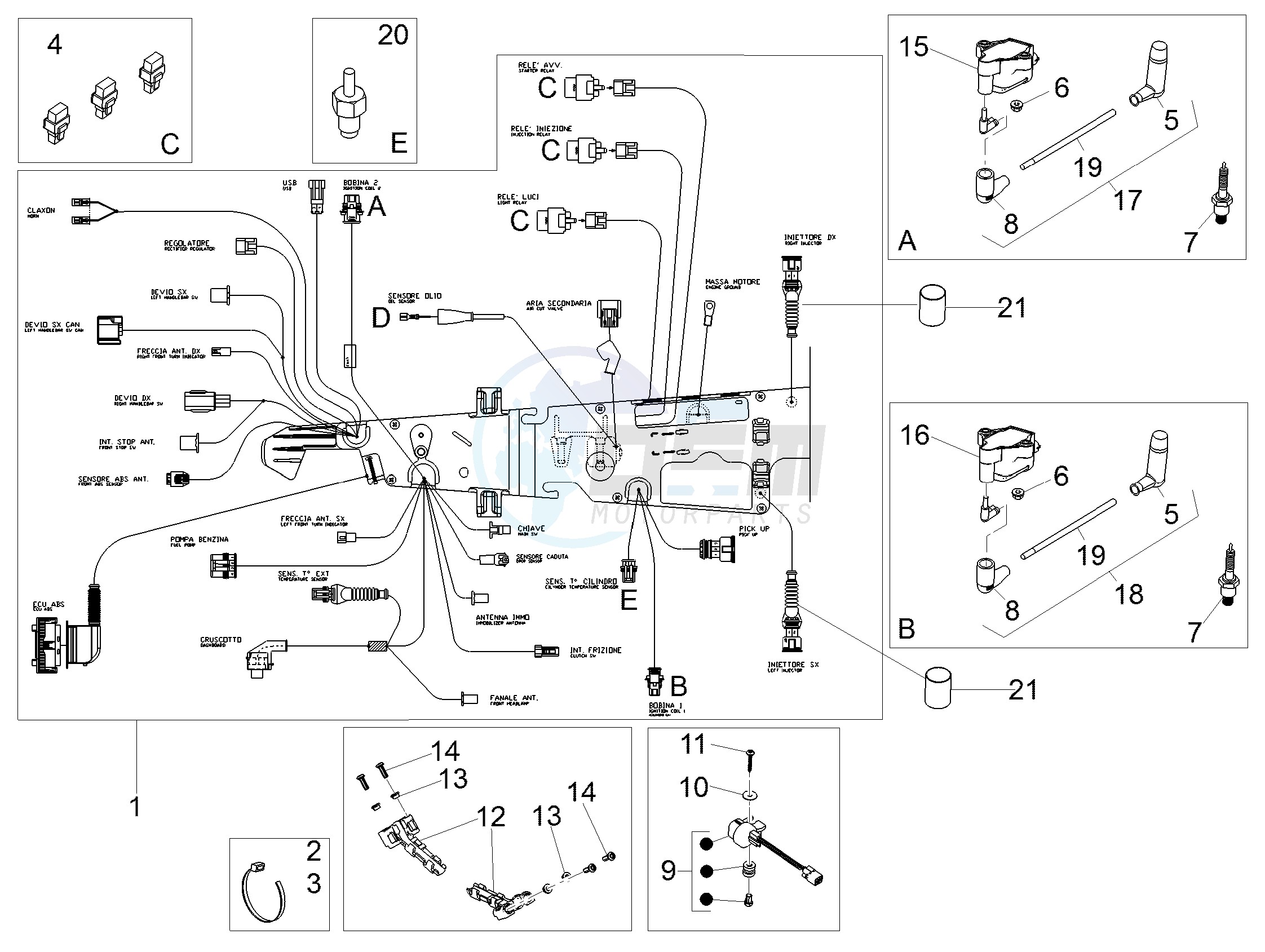 Central electrical system blueprint