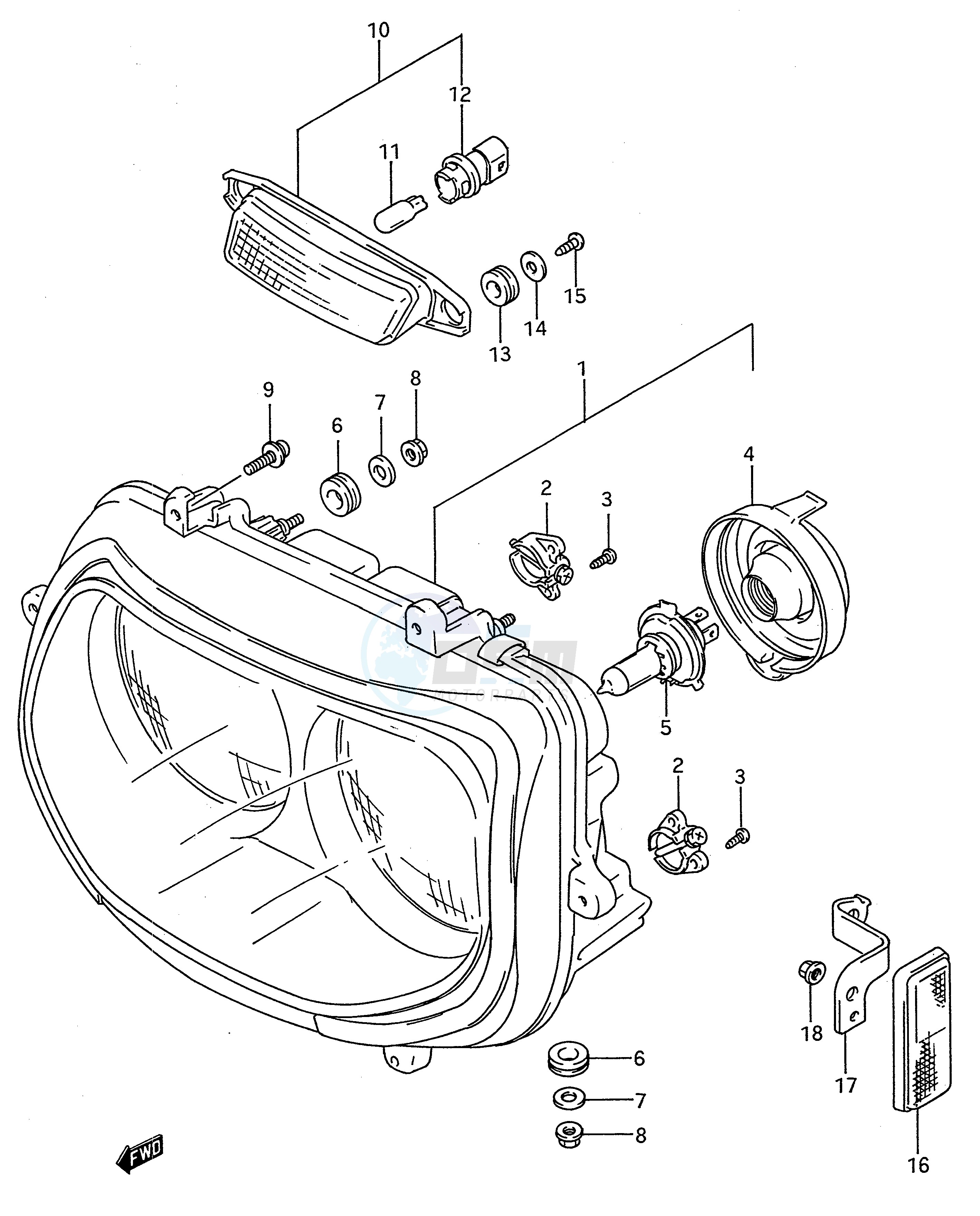 HEADLAMP (MODEL N P) image