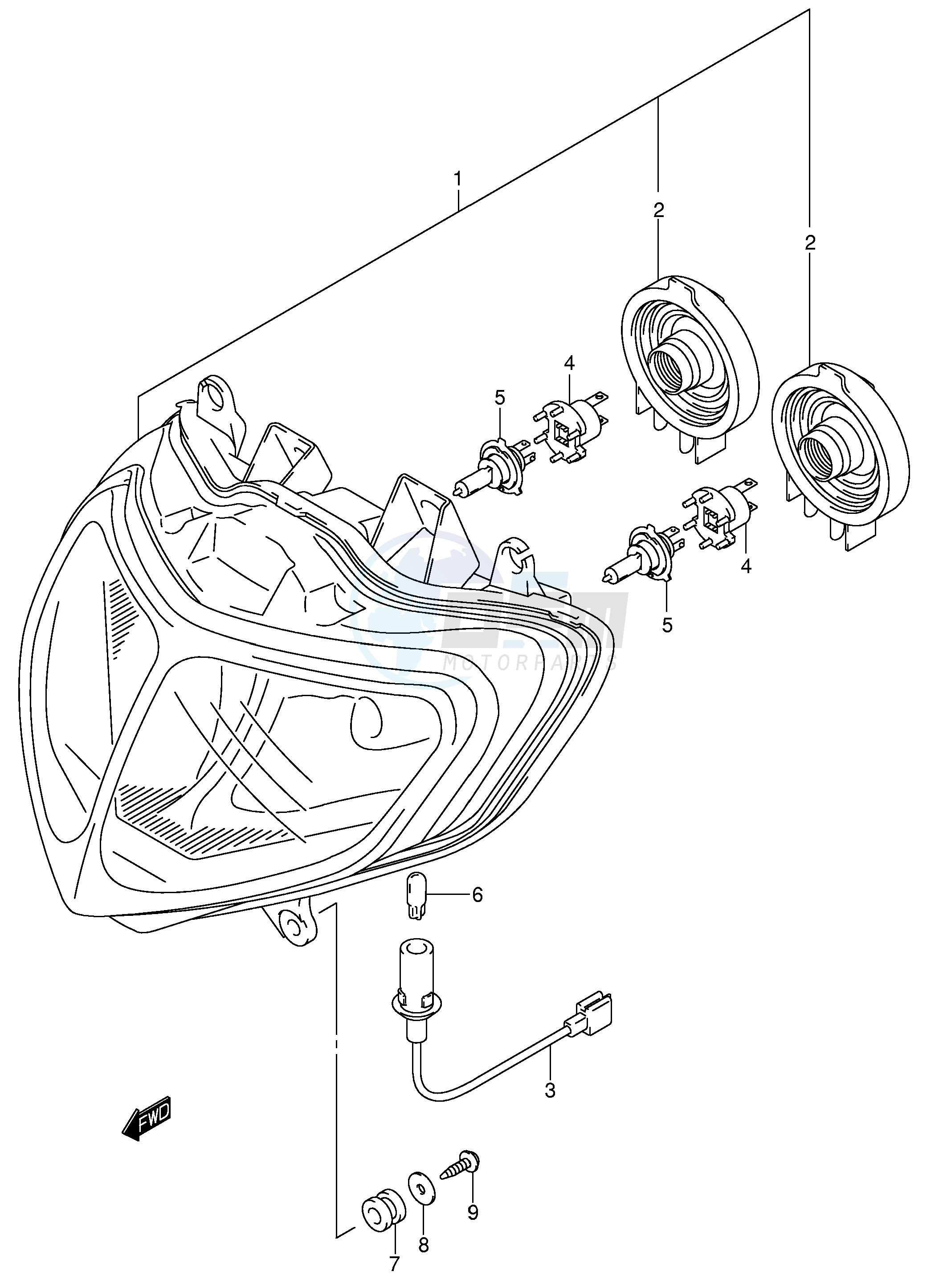 HEADLAMP (E2,E19) image