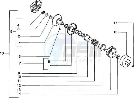 Driven pulley image