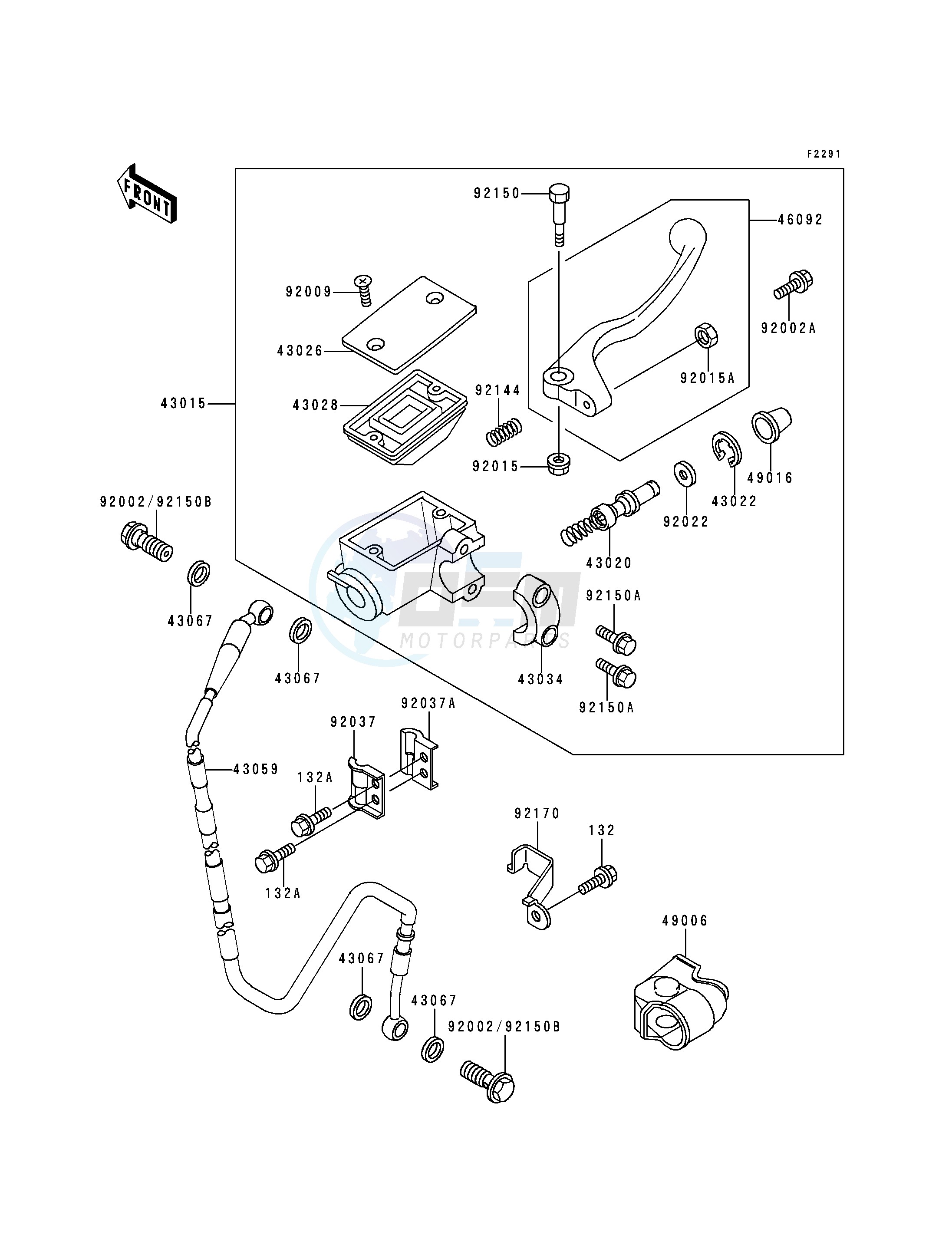 FRONT MASTER CYLINDER image