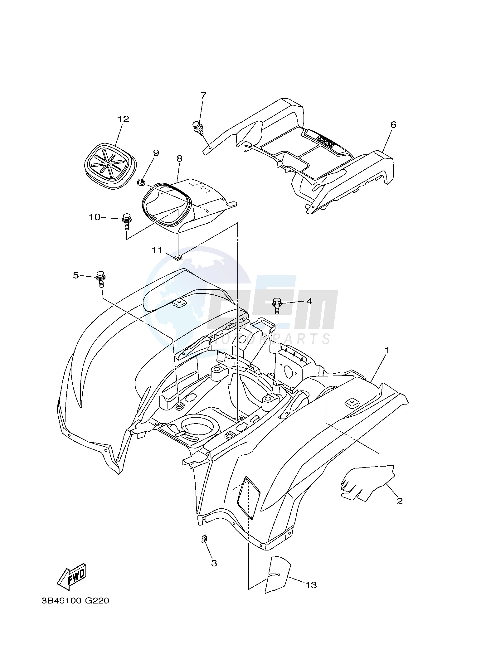 REAR FENDER image