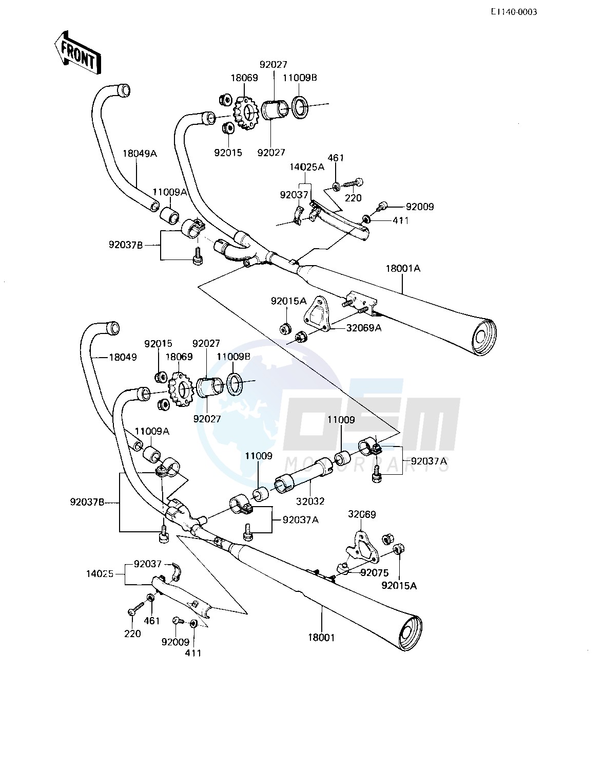 MUFFLERS -- 83 H3- - image