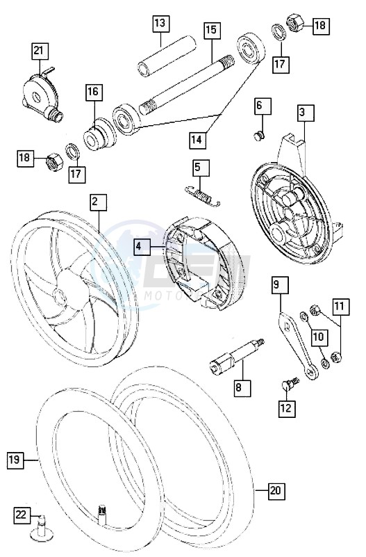 Front wheel-alu blueprint