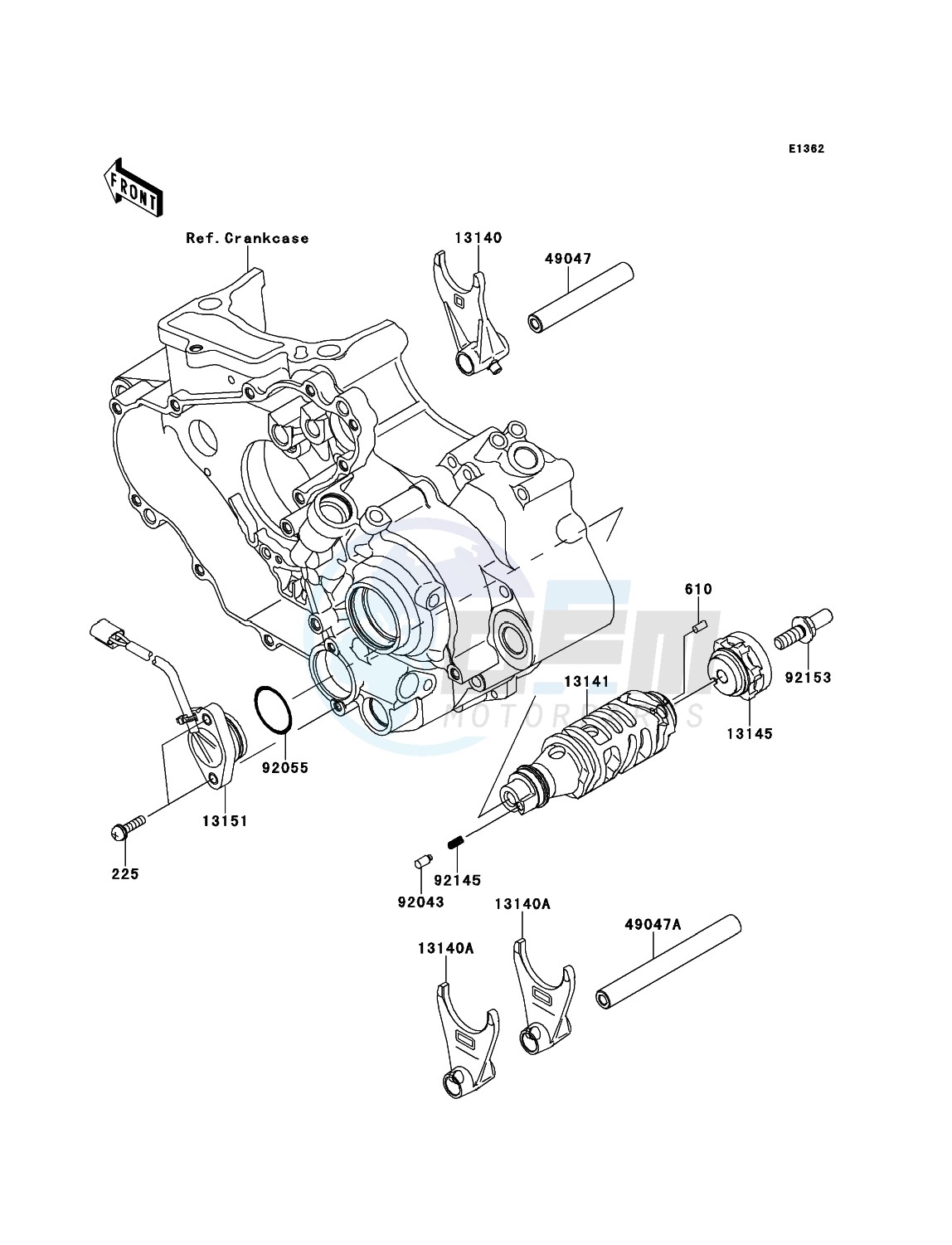 Gear Change Drum/Shift Fork(s) image