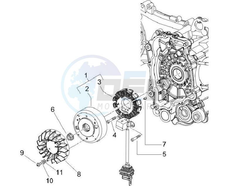 Flywheel magneto image