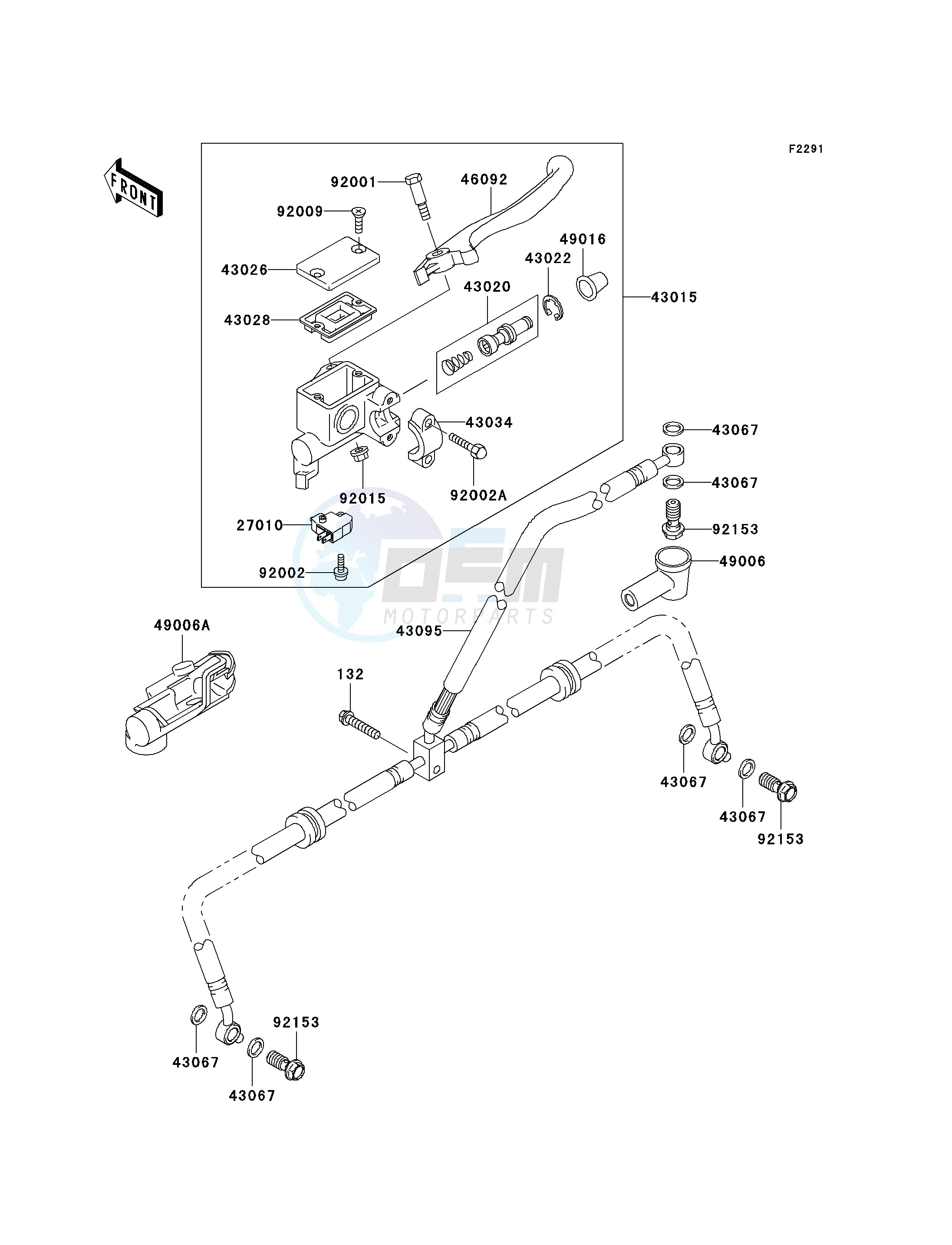 FRONT MASTER CYLINDER blueprint