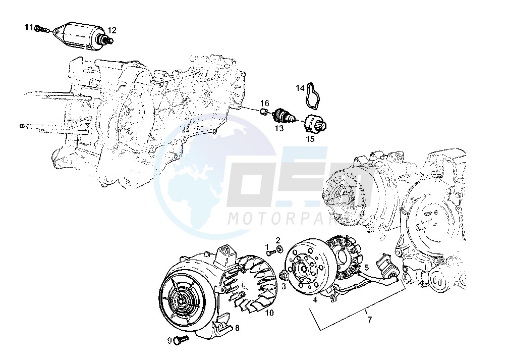 STARTING MOTOR-GENERATOR image